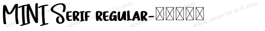 MINI Serif regular字体转换